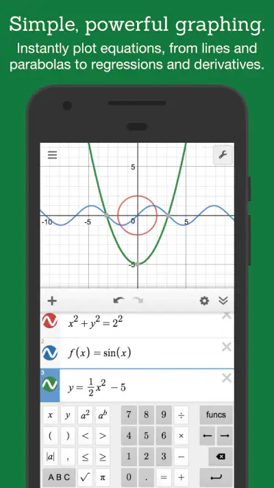Desmos Graphing Calculator screenshot 1