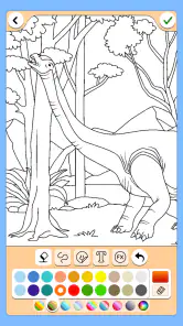 Dino Coloring Game screenshot