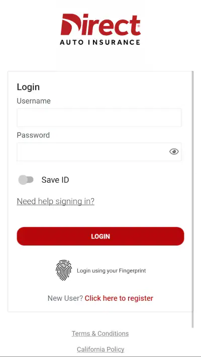 Direct Auto Insurance screenshot 1