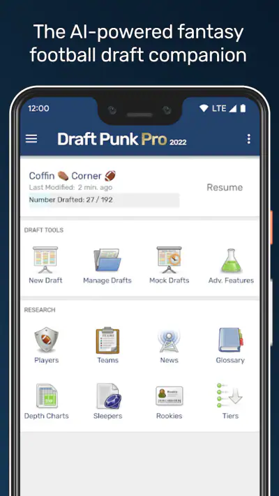 Draft Punk - Fantasy Football screenshot 1