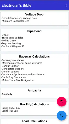 Electrician's Bible screenshot 1