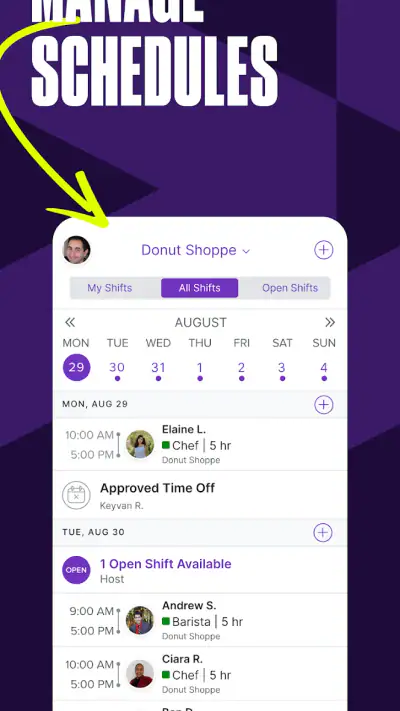 Homebase: Employee Scheduling screenshot 1