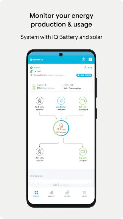 Enphase Enlighten screenshot 1