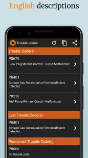 EOBD Facile: OBD 2 Car Scanner screenshot 5