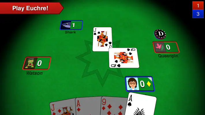 Euchre 3D Card Game Online screenshot 1