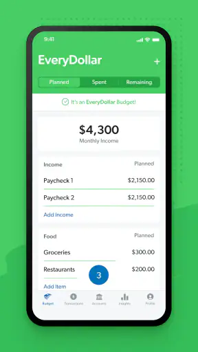 EveryDollar: Budget Planning screenshot 1
