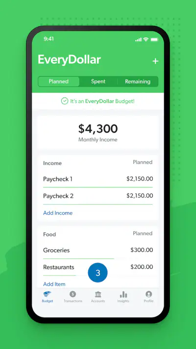EveryDollar: Budget Planning screenshot 1