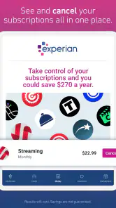 Experian screenshot