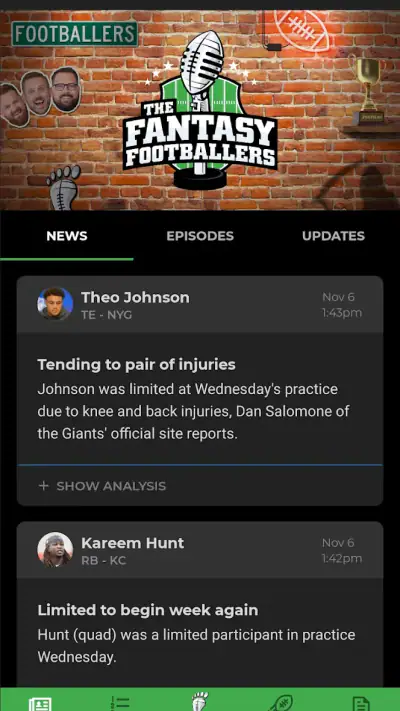 Fantasy Footballers screenshot 1