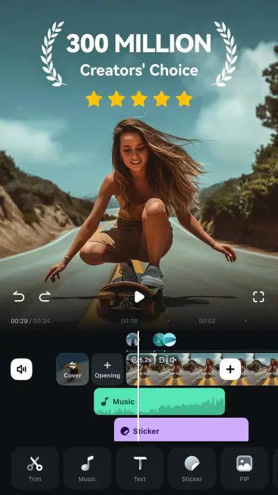 Filmora：AI Video Editor, Maker screenshot 1