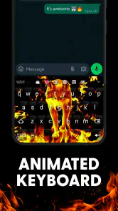 Fire Wallpaper Theme Lone Wolf screenshot