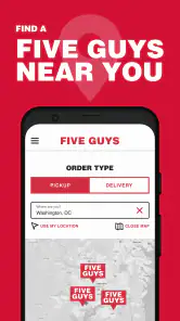 Five Guys Burgers & Fries screenshot