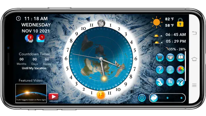 Flat Earth Sun & Moon Clock screenshot 1