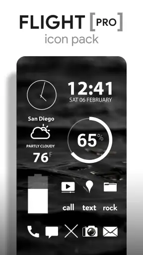 Flight Pro - White Icon Pack screenshot 1