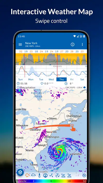 Flowx: Weather Map Forecast screenshot 1