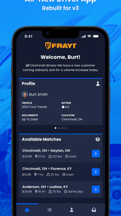 FRAYT Driver screenshot 1