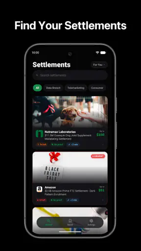 FreeClaim: Class Action Money screenshot 1
