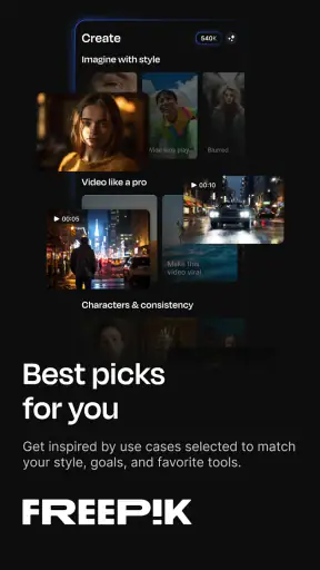 Freepik: Design & edit with AI screenshot 1