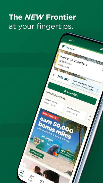 Frontier Airlines screenshot 1