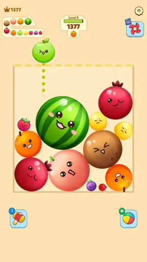 Fruit Merge-Juicy Melon Puzzle screenshot 1