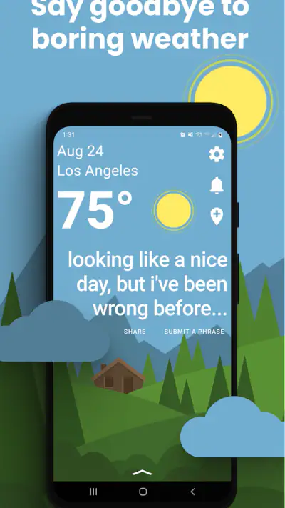 Funny Weather: Rude Forecast screenshot 1