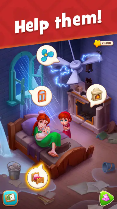 Gardenscapes screenshot 1
