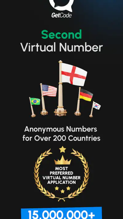 GetCode - Virtual Number SMS screenshot 1