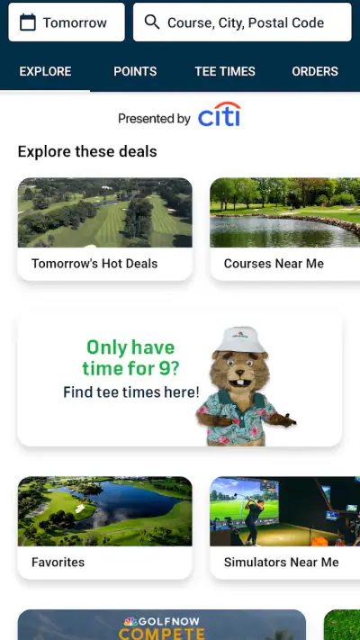 GolfNow: Golf Tee Times screenshot 1