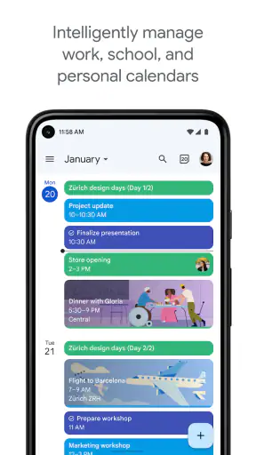 Google Calendar screenshot 1