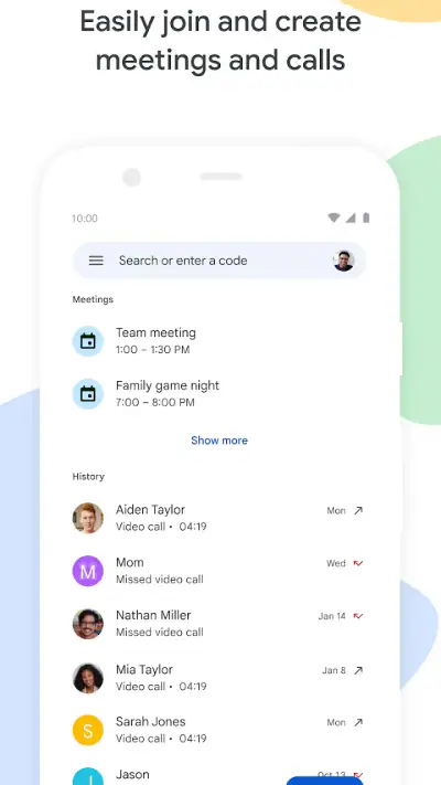 Google Meet screenshot 1