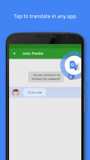 Google Translate screenshot 1