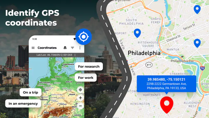 GPS Coordinates Locator Map screenshot 1