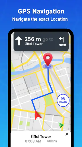 GPS Map Driving Directions screenshot 1