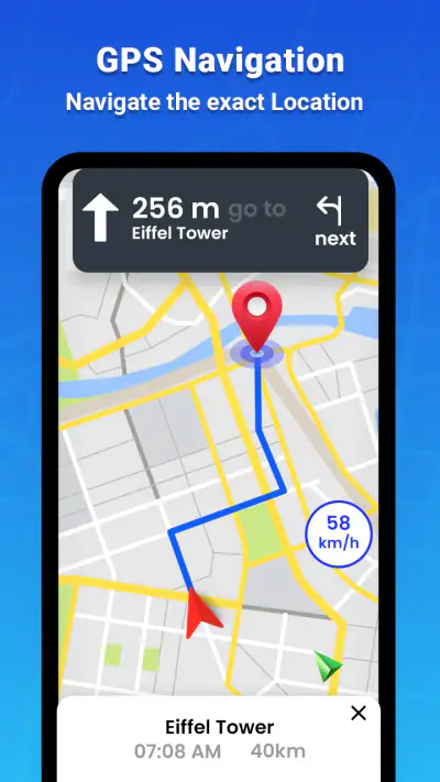 GPS Map Driving Directions screenshot 1