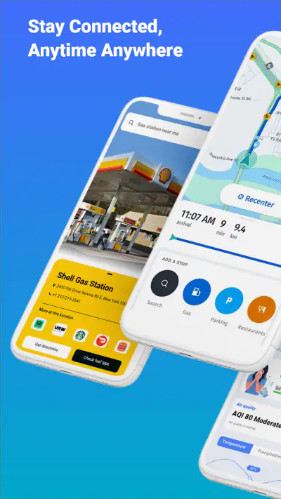 GPS+ Maps, Navigation, Traffic screenshot 1