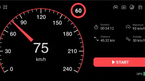 GPS Speedometer : Odometer HUD screenshot 1