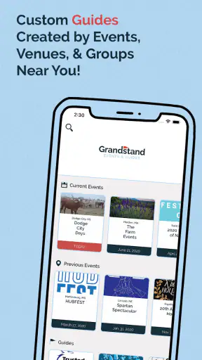 Grandstand - Events & Guides screenshot 1