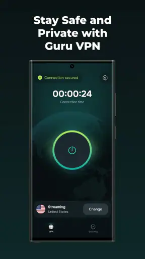 Guru VPN: Fast Secure Proxy screenshot 1