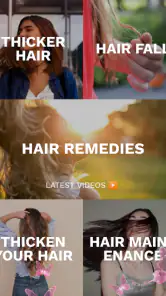 Haircare app for women screenshot