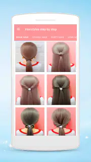 Hairstyles step by step screenshot 5