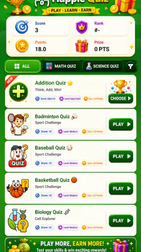 Happie Quiz: Play Earn Rewards screenshot 1
