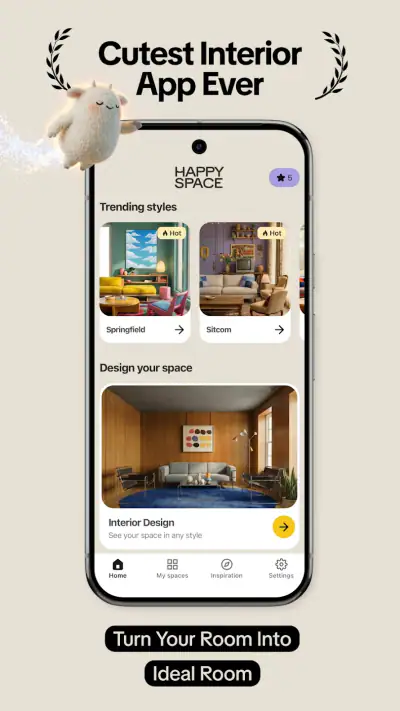 Happy Space - AI Home Design screenshot 1