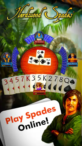 Hardwood Spades - Card Game screenshot 1