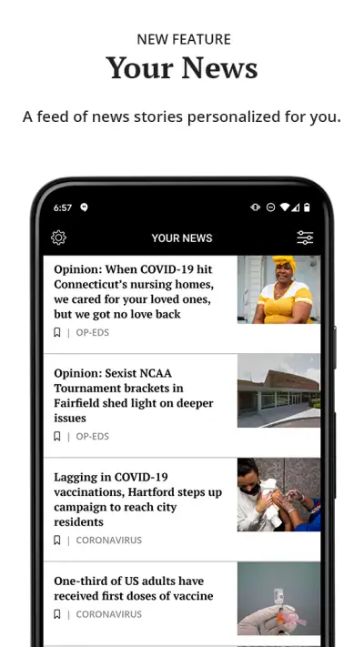 Hartford Courant screenshot 1