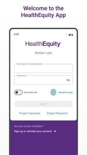 HealthEquity Mobile screenshot 1