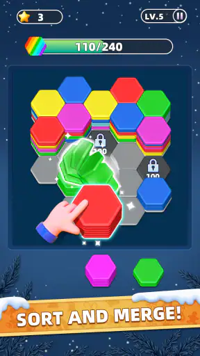 Hexa Master 3D - Color Sort screenshot 1