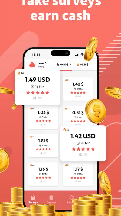 HeyPiggy - Paid Surveys screenshot 1