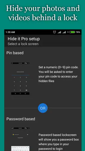 Hide Photos, Video and App Loc screenshot 1