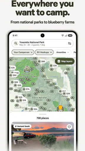 Hipcamp: Camping, RVs & Cabins screenshot 1