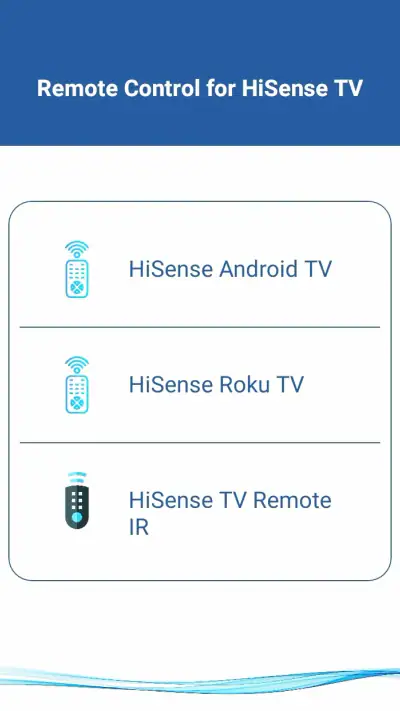 HiSense Smart TV Remote screenshot 1